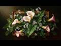Elegant Calla Lily Bouquet 🌸 Timeless Floral Art in Vintage Frame | 4K Relaxing Screensaver