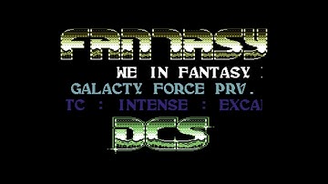 Galacty Force Preview by DCS and Fantasy (C64 Intro) 1990