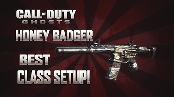 COD Ghosts: "Honey Badger" BEST CLASS SETUP! - (COD Ghosts Multiplayer Class Setup)