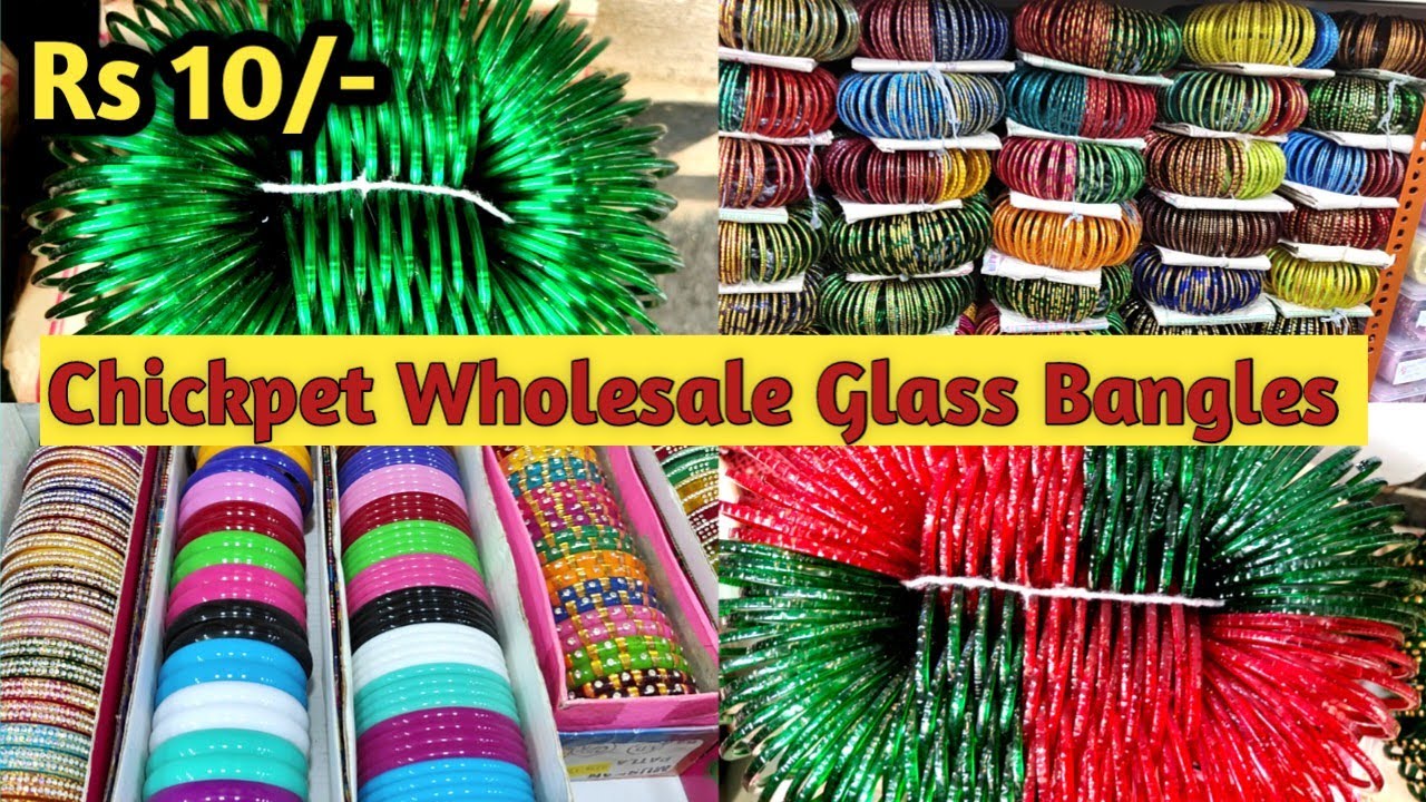 ಗಾಜಿನ ಬಳೆಗಳ ಸಾಗರ | Chickpet Bangalore Wholesale Glass Bangles Srores