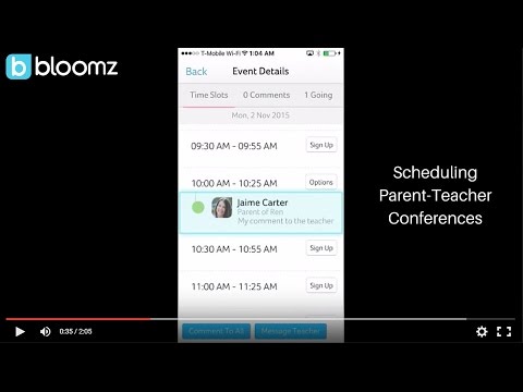 Scheduling Parent-Teacher conferences with Bloomz