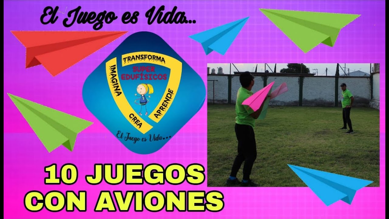 10 Juegos con aviones de papel. YouTube