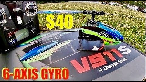 WL Toys V911S - A Flybarless Heli with 6-Axis Gyro that can survive any Beginner - Review and Test.