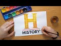 How to draw the HISTORY Channel logo