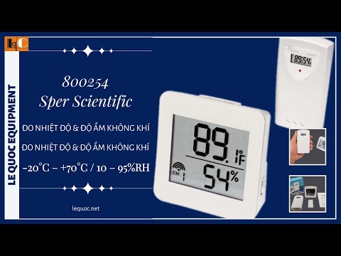 Wireless Temperature and Humidity Meter 800254 - Sper Scientific #1