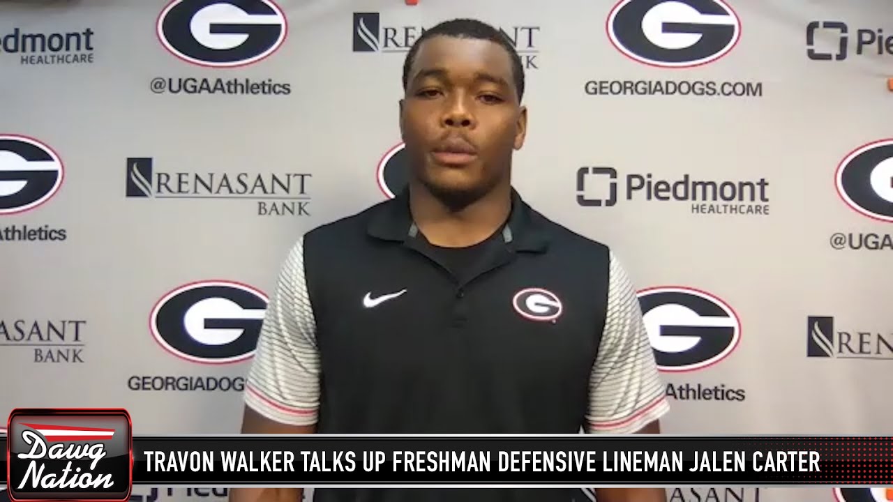 DL Travon Walker praises freshman Jalen Carter YouTube