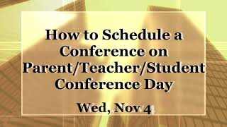 Directions on Scheduling a conference