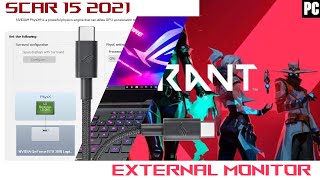 Valo FPS and Bypassing Optimus on Asus Rog Strix Scar , 3070 and  Ryzen 7