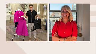 Isaac Mizrahi Live! 24/7 Stretch Snap Front Lady Jacket on QVC