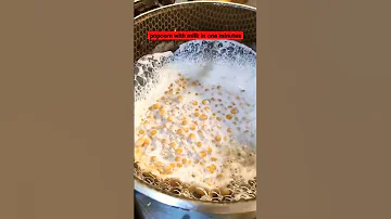 Popcorn With Milk In One Minutes 