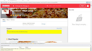 Grubhub.com data extraction using WebHarvy