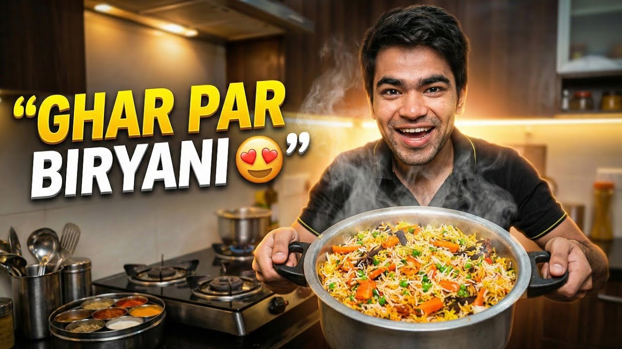 First Time Homemade Veg Biryani Try Kiya 😍🍛 | Veg Biryani Itni Tasty Ban Gayi 🤤✨ | Tejuu NeGi Vlogs 