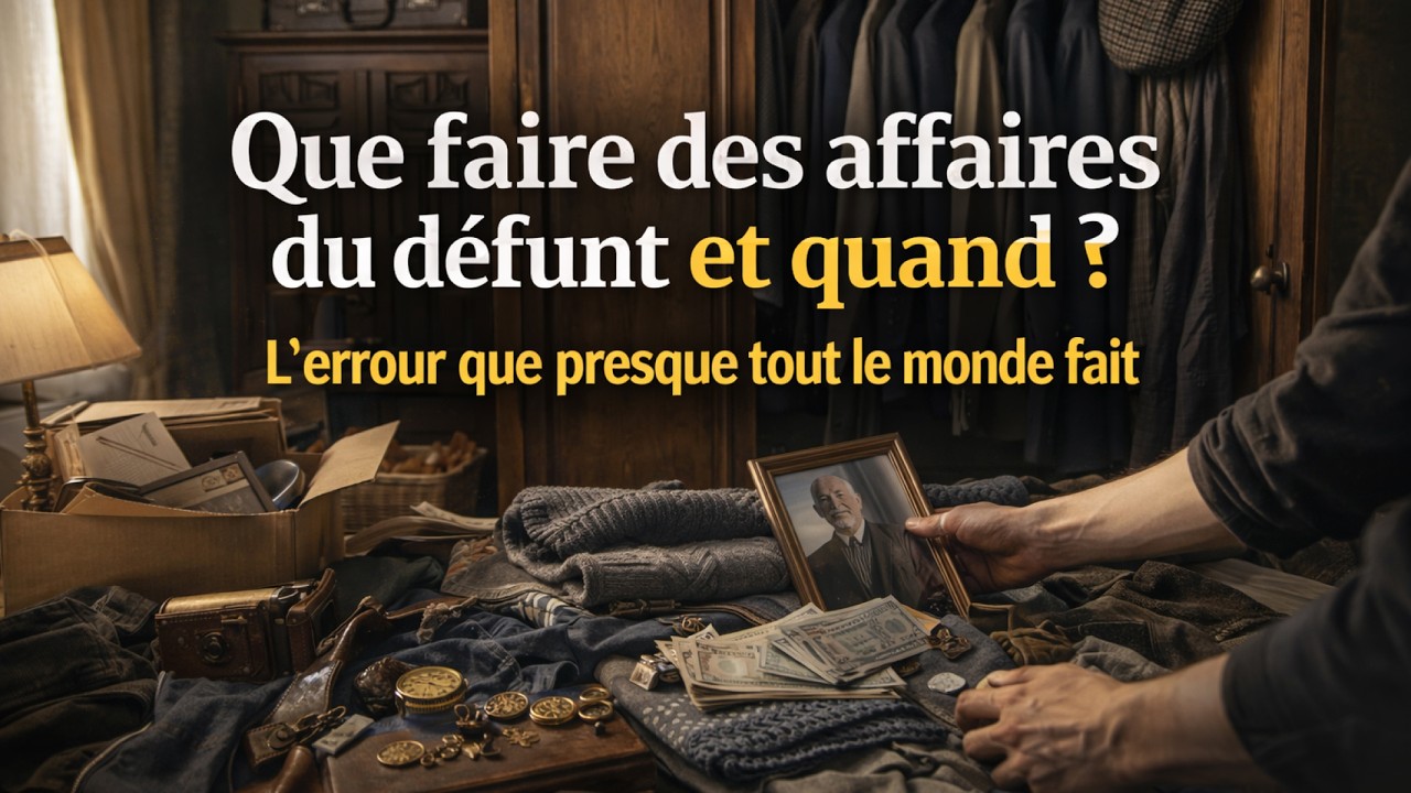 Que faire des affaires du défunt et quand? L’erreur que presque tout le monde fait