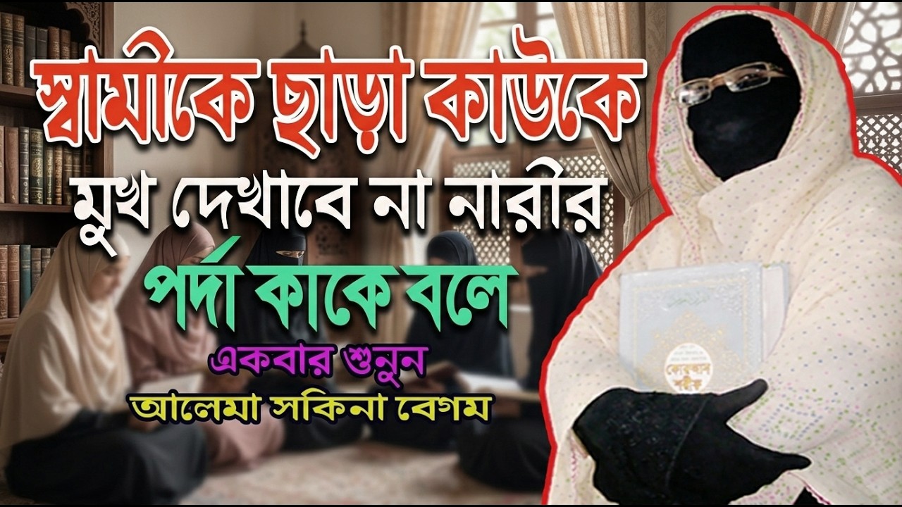 স্বামীকে ছাড়া কারো মুখ দেখবো না পর্দা কাকে বলে একবার শুনুন নারী বক্তা সকিনা বেগম  mohila waz 2026