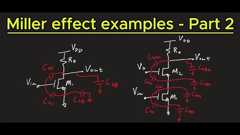 Miller effect examples (high-frequency model of a MOSFET) - clearly explained