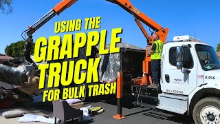 How Bulk Trash Pickup Works in Surprise, AZ | Behind the Scenes with Our Grapple Truck!