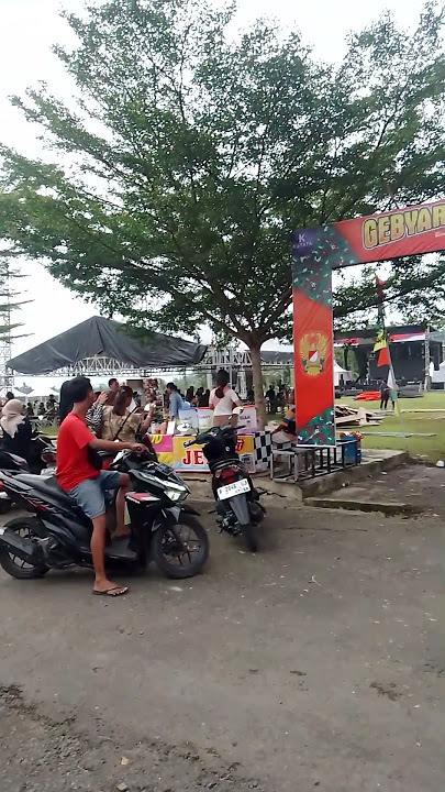 persiapan acara hut TNI AD di rawalo tambaknegara #shortvideo #ayra&family