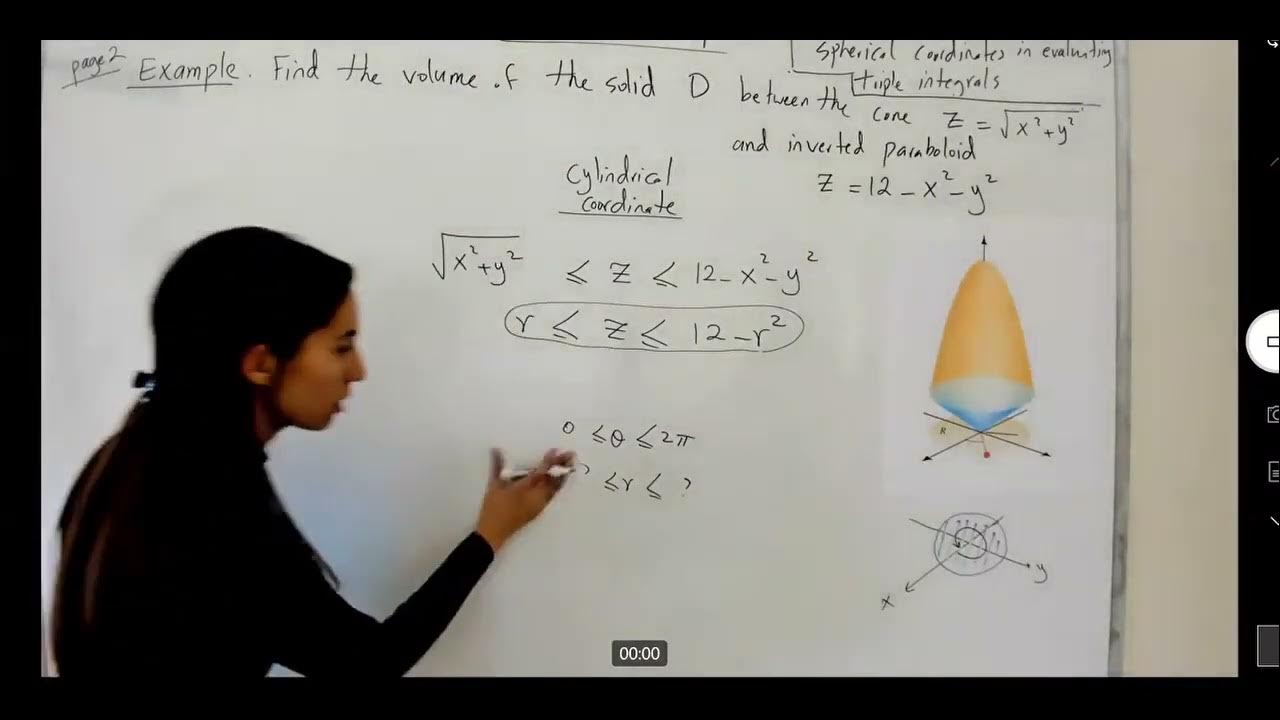 Triple Integral Bounded By Cone Z Sqrt X 2 Y 2 And Paraboloid Z 12 X 2 Y 2 Youtube