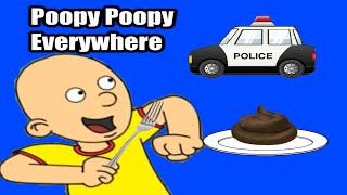 Caillou eats poop and goes to jail