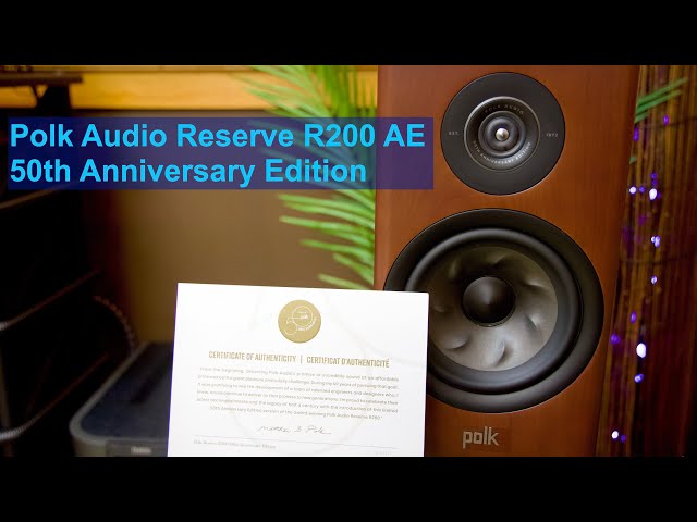 Polk Audio Reserve R200 AE Unboxing, 50th Anniversary Edition