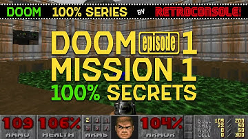 Doom 1 - Episode 1, Mission 1 - Secrets 100% [MS-DOS, 1993]