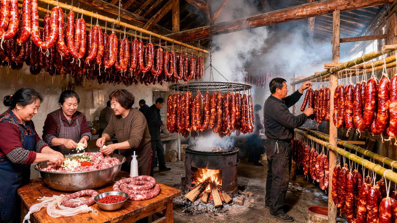 Khám phá nghề Lạp Xưởng hun khói truyền thống nổi tiếng ở Đường Sơn cùng những món ngon Hà Bắc