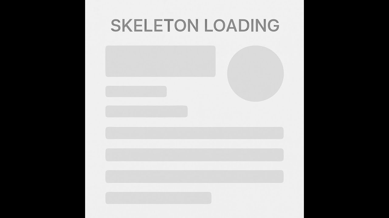 كيفية عمل Skeleton Loading بسيط وجذاب - YouTube