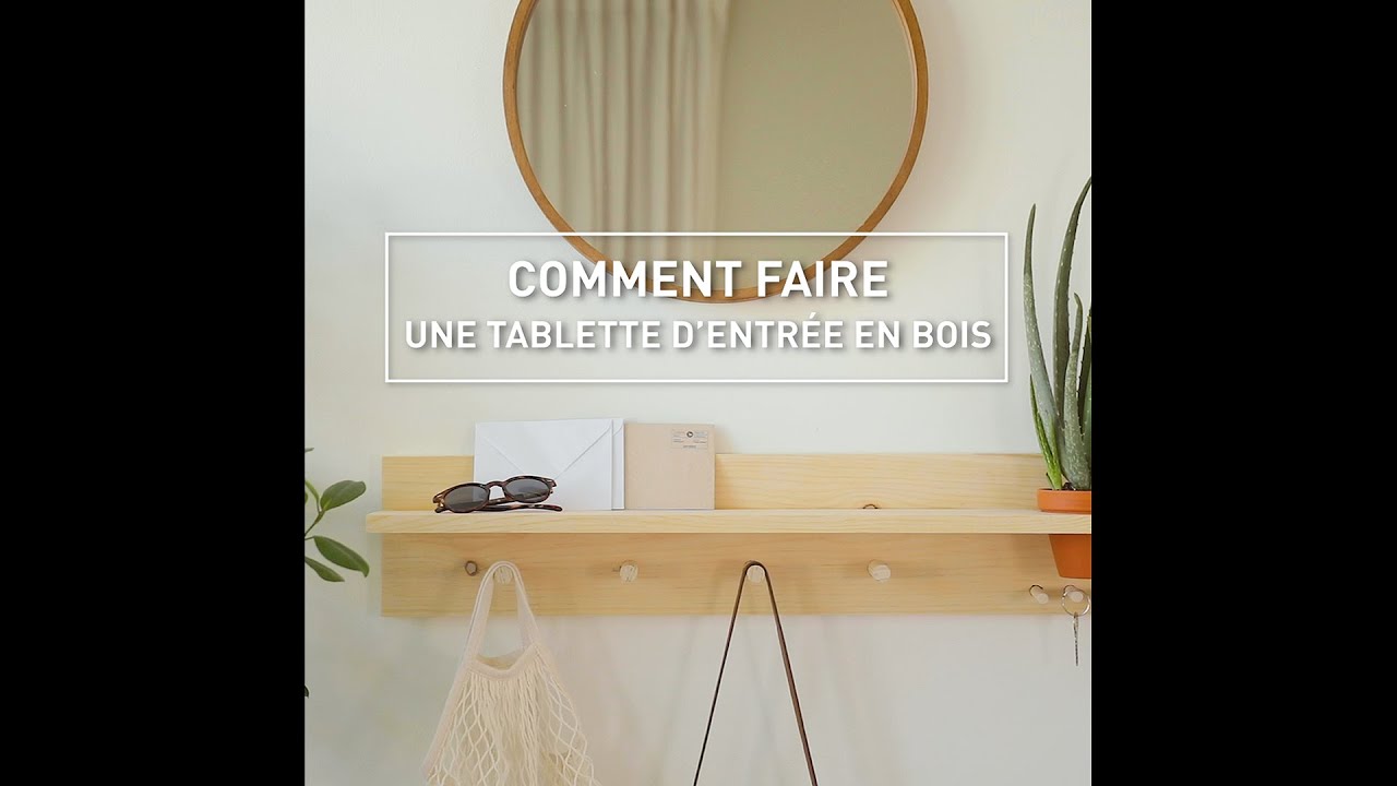 DIY Comment faire une tablette d'entrée en bois YouTube — free download
