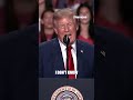 Trump says Melania corrected his pronunciation #shorts