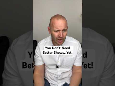 Don’t jump on bigger shows too early; it won’t work! Get ‘brilliant’ first! #artistmanager