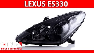 DNA Motoring 04-06 Lexus ES330 Chrome Smoke Headlights