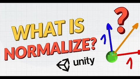 Why to use Normalize in Unity ?