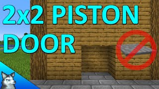 Easy 2x2 Piston Door WITHOUT Preassure Plates using Sculk Sensors | Minecraft #shorts Tutorial