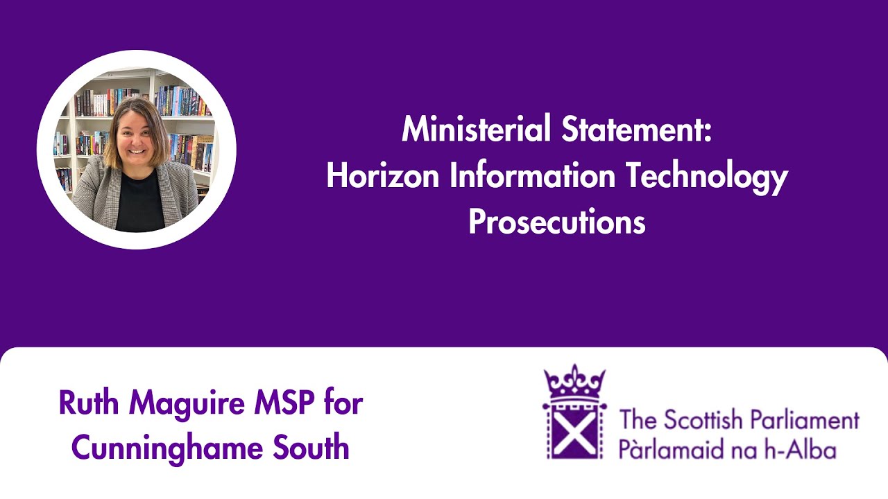 Ministerial Statement: Horizon Information Technology Prosecutions