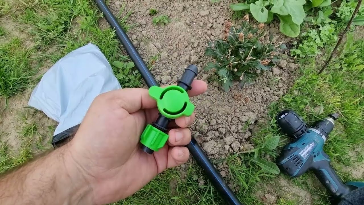 Csepegtető öntözés összeállítása