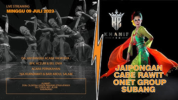 LIVE EGOT JAIPONG ASIH MANDIRI MAMAH CABE RAWIT [ ONET GROUP ] 09 JULI 2023 EDISI MALAM