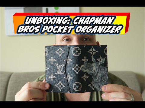 UNBOXING: LOUIS VUITTON X Chapman Brothers - Pocket Organizer Monogram  Savane Ink 