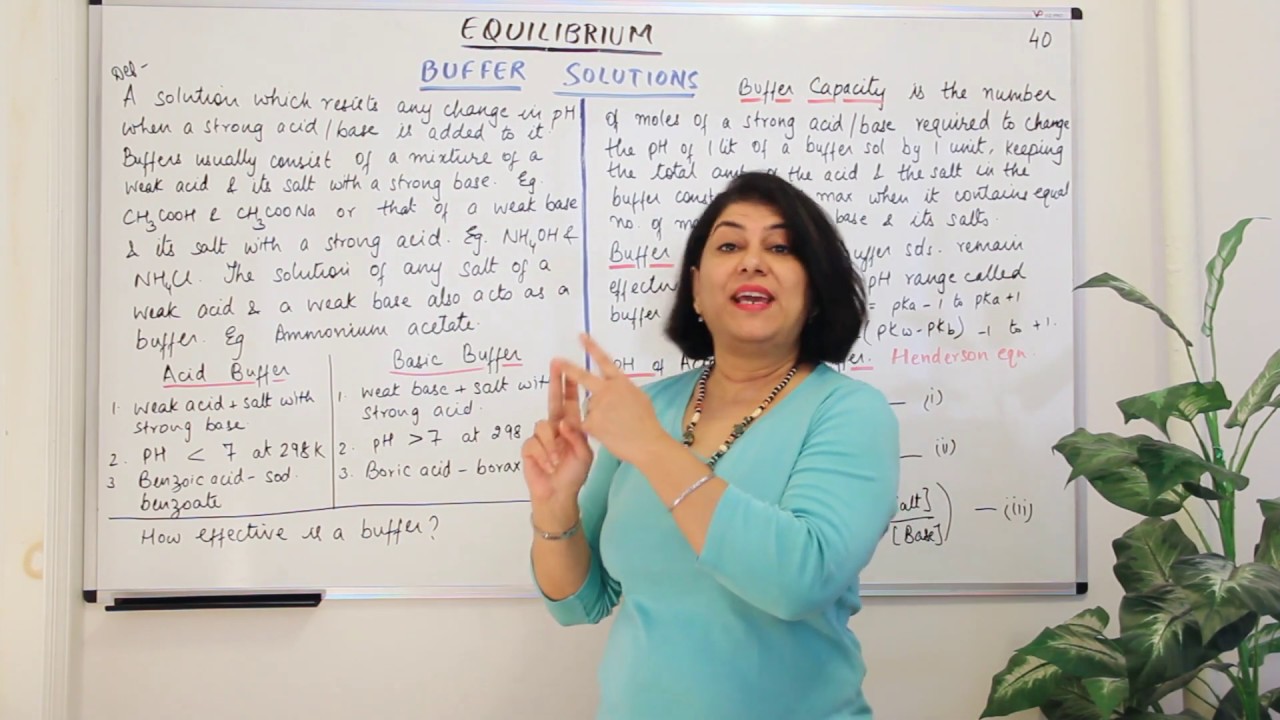 Буферные растворы 1 – Равновесие (Часть 40)