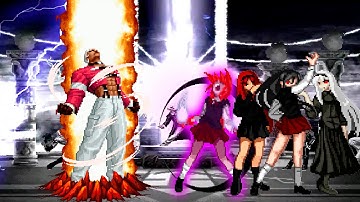 [KOF Mugen] D. Yashiro Ehythm vs Akiha Yagami Team