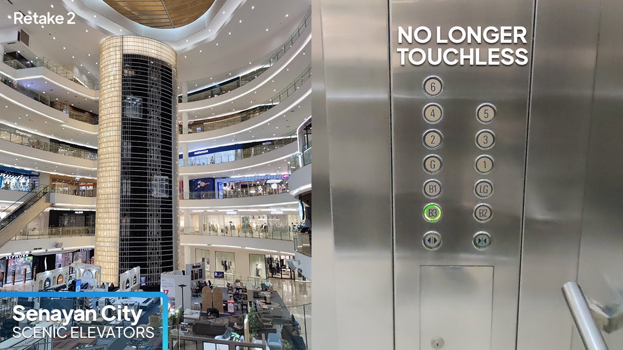 [4K] Schindler 5400 Scenic Elevators - Senayan City, Jakarta