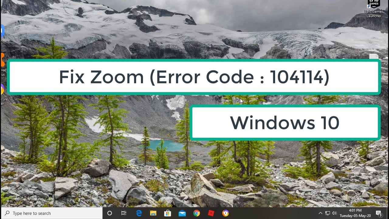 How To Fix Zoom Error Code 104114 In Windows 10 YouTube