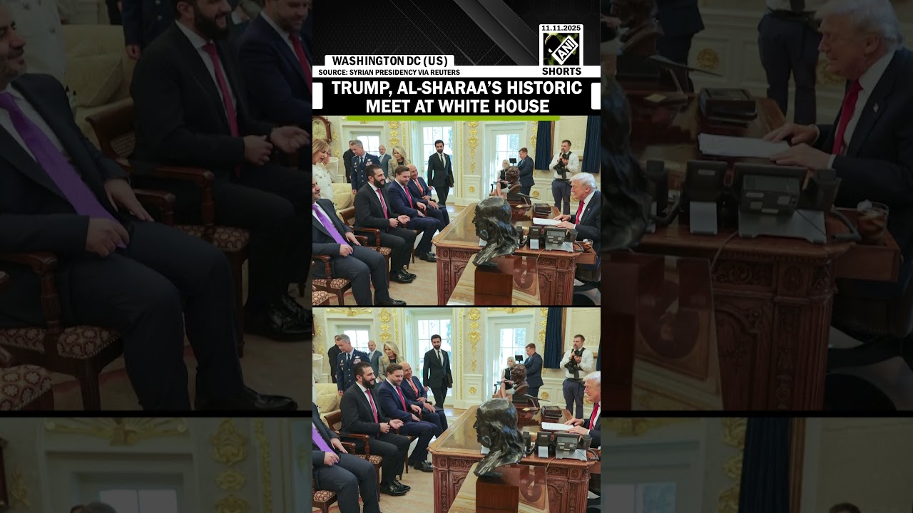 US Prez Trump welcomes Syrian President Sharaa at historic White House visit, holds private talks
