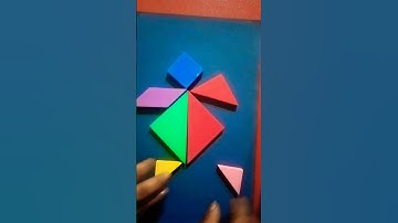 Tangram Turtle🐢 #shorts #youtubeshorts #tangram #puzzle #craftypihu
