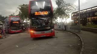 Kmb K Atenu1604 Vs6354 92駛離西貢巴士總站