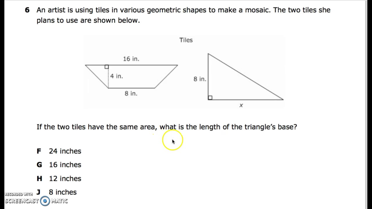 Grade 6 Geometry /& Measurement