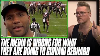 Pat McAfee GOES IN On Media That Criticized Giovani Bernard Turning Down Interview After Fake Punt