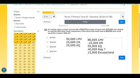 Series 7 Exam Prep - Practice Test 9 EXPLICATION.  Hit pause, answer hit, play.