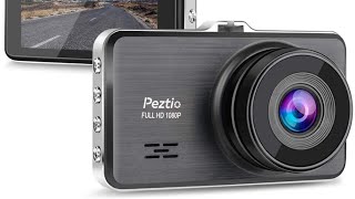 Peztio WiFi Dash Cam Review w/ Test Footage Full HD 1080p Dash Camera for  Cars 