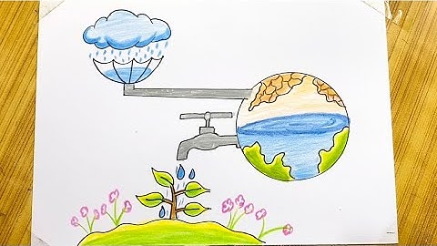 How to Draw Save Environment Save Water Drawing || Save Earth Save Nature Drawing for Beginners