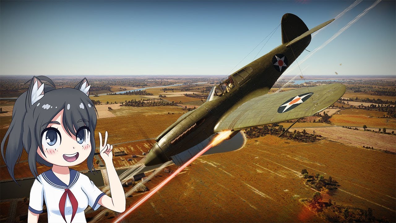 dita war thunder art P40-E Ground pounding